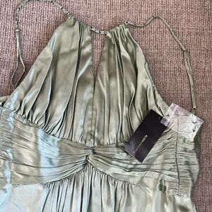 BNWT BCBG Max Azaria satin long evening dress size 0